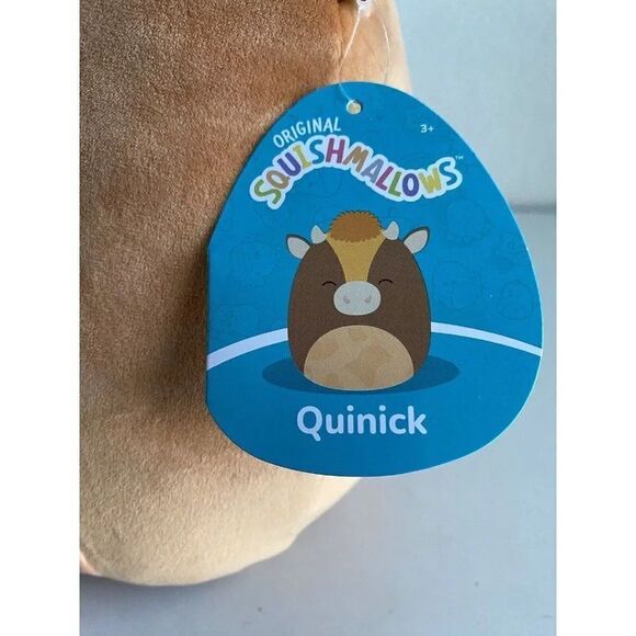 Squishmallows 10” Quinick The Brown And Orange Cow With Fuzzy Mohawk NEW 2023 - Picture 3 of 11